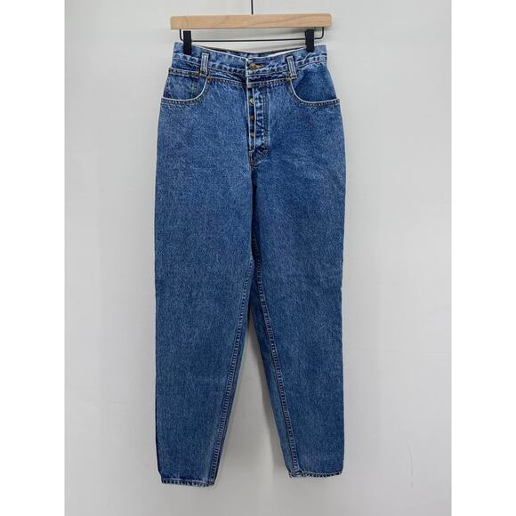 Vintage LAWMAN High Rise Button Fly 3D Back Pocket Tapered Leg Jeans - Picture 1 of 7